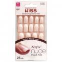 French nude acrylic nails graceful