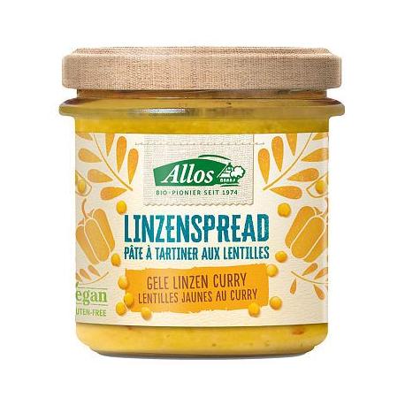 Linzenspread gele curry bio