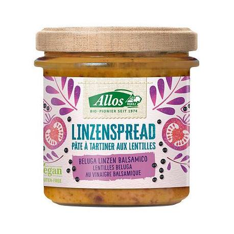 Linzenspread beluga balsamico bio