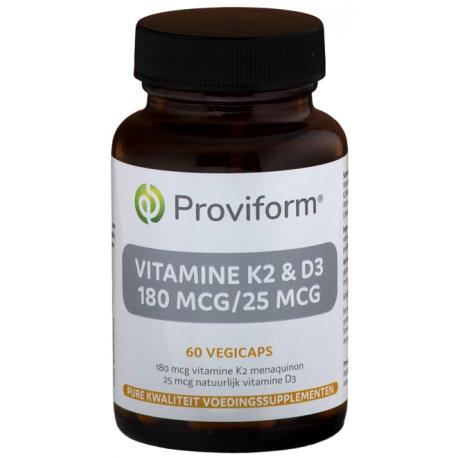 Vitamine K2 180mcg & D3 25mcg