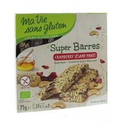 Super repen sesam & cranberry glutenvrij bio