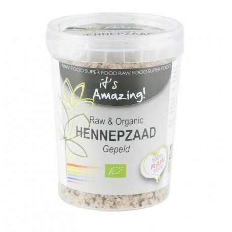 Raw & organic hennepzaad gepeld bio