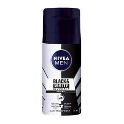 Men deodorant spray black & white invisible mini
