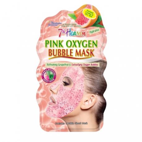 7th Heaven face mask pink oxygen bubble sheet