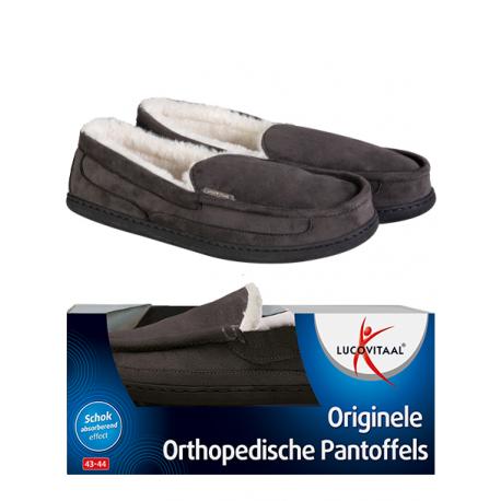 Orthopedische pantoffels antraciet maat 39-40