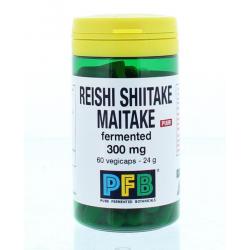 Reishi shiitake maitake fermented 300mg puur