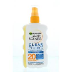 Ambre solaire spray clear protect 20