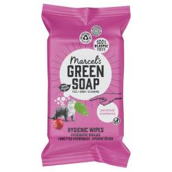 Cleansing wipes patchouli & cranberry