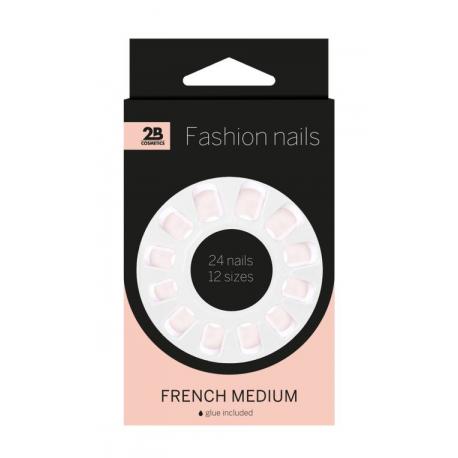 Nails french medium
