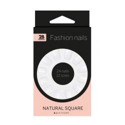 Nails natural square