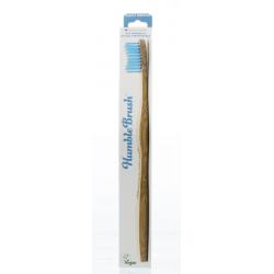 Tandenborstel bamboe medium blauw