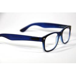 Leesbril wayfarer mat blauw +2.50