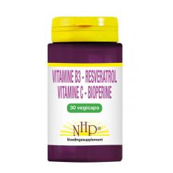 Vit B3 Resveratrol vitamine C bioperine