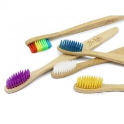 Bamboe tandenborstel voor volwassenen regenboog