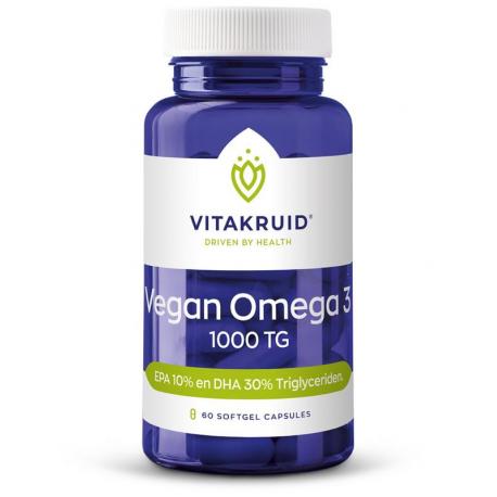 Vegan omega 3 1000 triglyceriden 300 DHA 100 EPA
