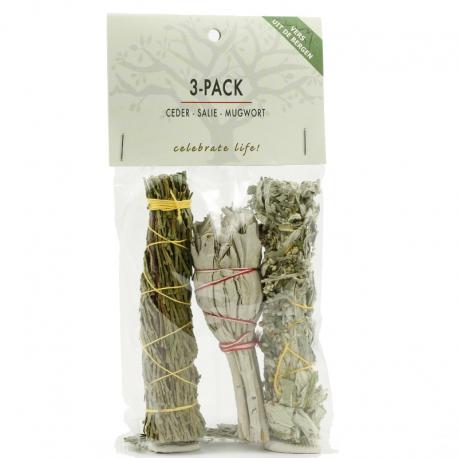 Smugde 3 pack witte salie ceder & mugwort