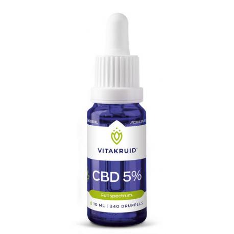 CBD Olie 5% full spectrum met MCT als drager