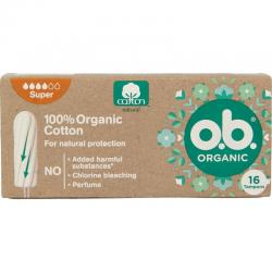 Organic cotton tampons super