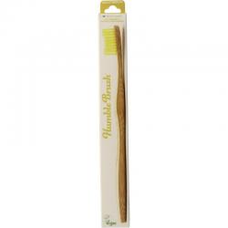 Tandenborstel bamboe medium geel