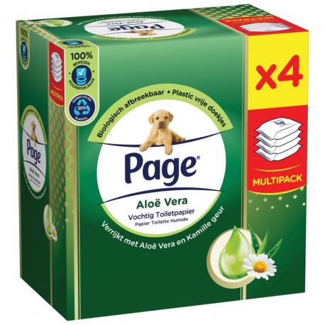 Vochtig toiletpapier aloe vera