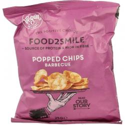 Popped chips barbeque