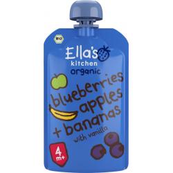 Blueberries apples & bananas & vanille 4+ mnd bio
