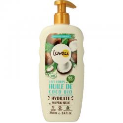 Bodylotion organic coconut oil for dry skin