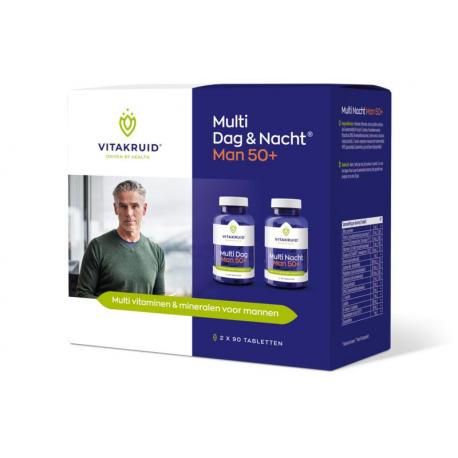 Multi dag & nacht man 50+ 2 x 90 tabletten