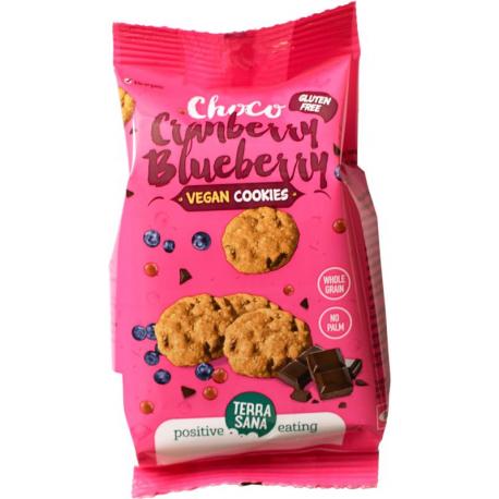Koekjes Choco-Cranberry-Blueberry bio