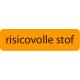 Strooketiket risicovolle stof 44 x 11mm 750 stuks