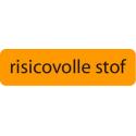 Strooketiket risicovolle stof 44 x 11mm