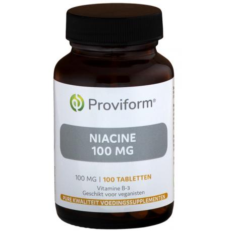 Vitamine B3 niacine 100 mg