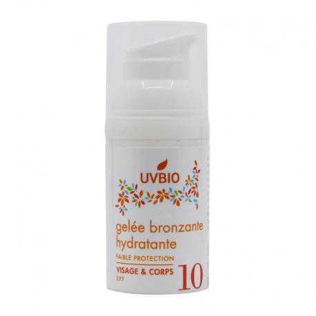 Moisturizing tanning gel bio SPF10