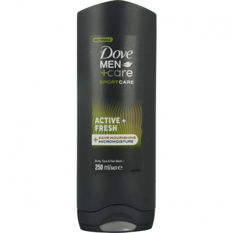 Men shower sport active & fresh