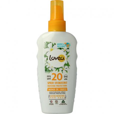 Moisturizing spray medium protection SPF20