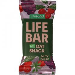 Lifebar oatsnack berry fusion bio