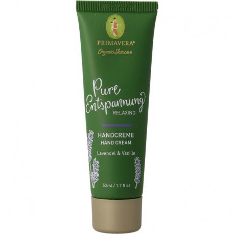 Relaxing hand cream