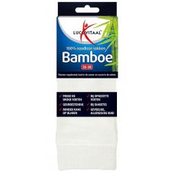 Bamboe sok lang wit maat 35-38