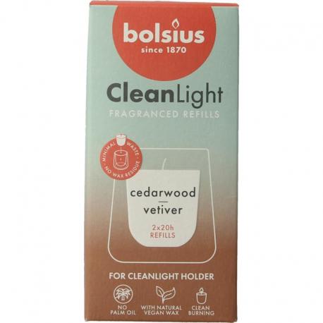 Clean Light navulling 2 pack Cedarwood / Vertiver