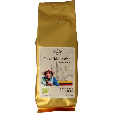 Gezeilde koffiebonen dark roast bio