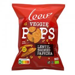 Popped paprika barbecue lentil snacks bio