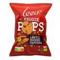 Popped paprika barbecue lentil snacks bio