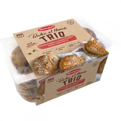 Trio ontbijtbroodjes glutenvrij