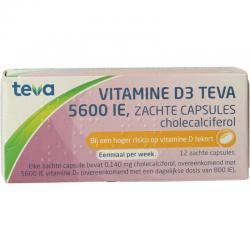 Vitamine D3 5600IE zachte capsules