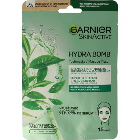 SkinActive tissuemasker hydra bomb groene thee