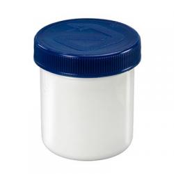 Zalfflacon 40 ml wit/blauw met dop