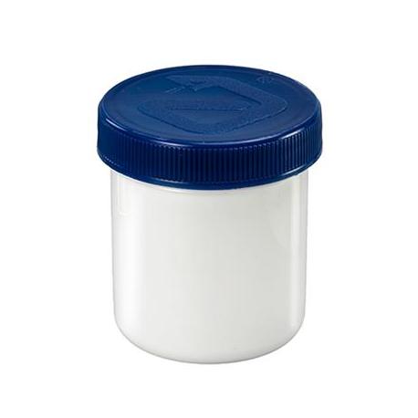 Zalfflacon 40 ml wit/blauw met dop