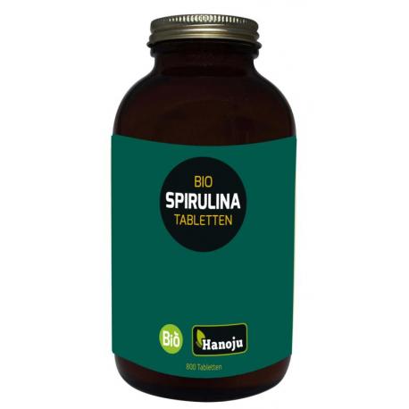 Bio spirulina 400mg glas flacon