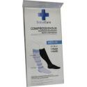 Compressiekous zwart M 23 - 26 cm