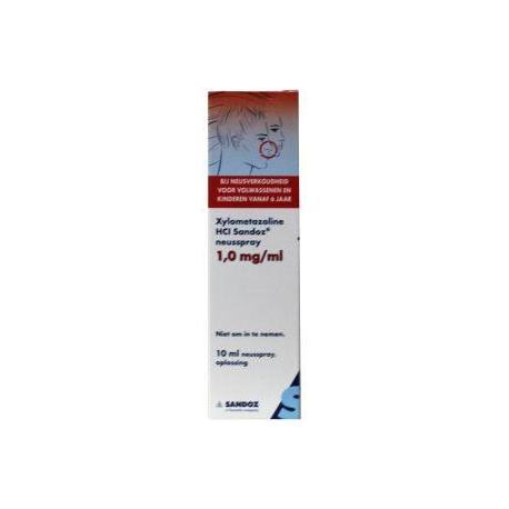 Xylometazoline 0.1% spray